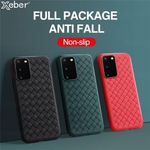 Breathable Mesh Grid Weave Phone Case For Samsung S21 S20 Plus Note 20 Ultra 8 9 10 Pro S8 S9 S10 Lite S10E Soft Silicone Cover