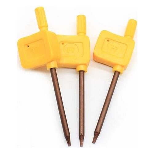 Yellow flag wrench T7 Tools Holder Screw Driver Screwdriver Accessories standard Torx for CNC tool holder Torx screw wrench