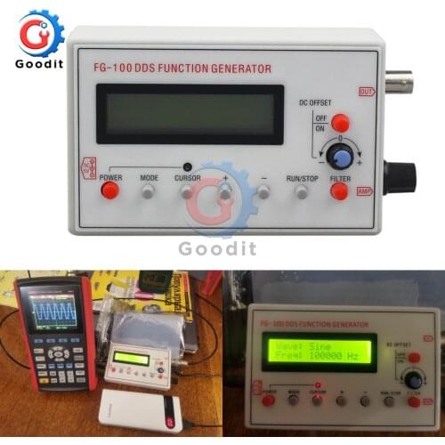 1HZ-500KHZ DDS Functional Signal Generator Sine Triangle Square Frequency Sawtooth Wave Waveform 1602 LCD Display