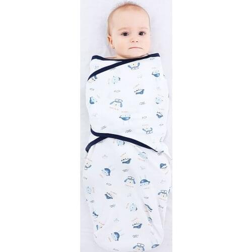 Hot Sale Baby Swaddle Wrap Velcro Cocoon Sack Infant Blanket Newborn Envelope Sleeping Bag Four Seasons Breathable Bedding Cloth