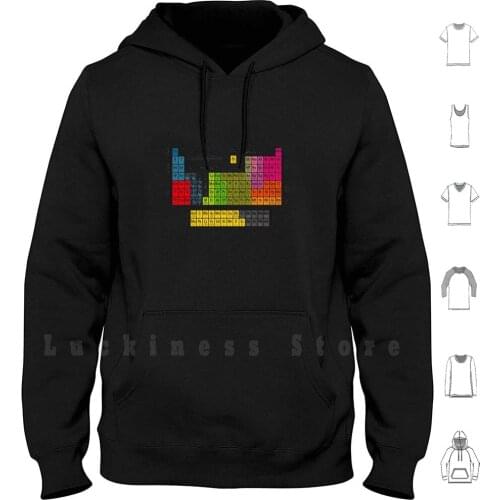 Periodic Table hoodies long sleeve Periodic Table Chemistry Chemical Atomic Number Groups Theory Sheldon Leonard