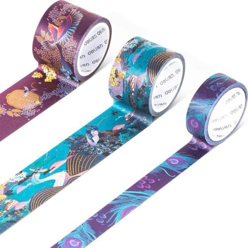 3 Pcs/Set DIY Retro Luxury Chinese Style Decorative Washi Tape Kawaii Vintage Adhesive Masking Tape For Sticker Scrapbooking
