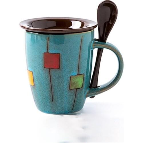Creative Ceramic Mug Coffee Cup Cappuccino Espresso Cups Reusable Simple Milk Cup Tazas Para Cafe Crockery Drinking Home 50T031