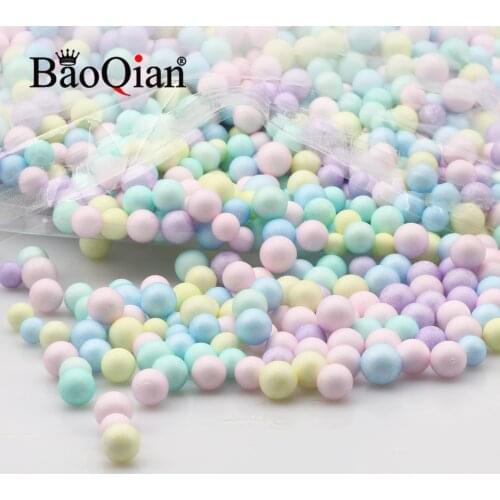 2-4/7-9mm Multicolor Round Polystyrene Foam Plastic Ball For Handmade Crafts Filling Diy Home Holiday Decoration Gift