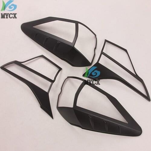 Black rear tail light cover For Toyota Rush 2018 ABS car styling parts auto accessories lamp cover For Toyota Rush 2018 4pcs