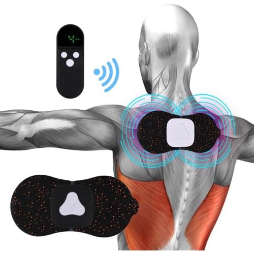 Mini Body Massager EMS Massager for Neck Leg TENS Massage Device Wireless Muscle Stimulator Pain Relief USB Rechargeable