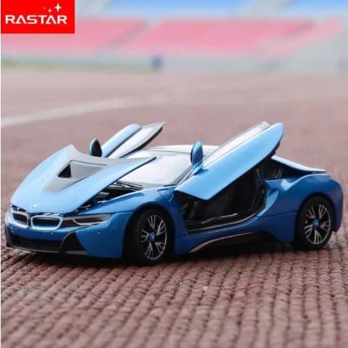 1:24 I8 alloy car model Diecasts & Toy Vehicles Collect gifts Non-remote control type transport toy