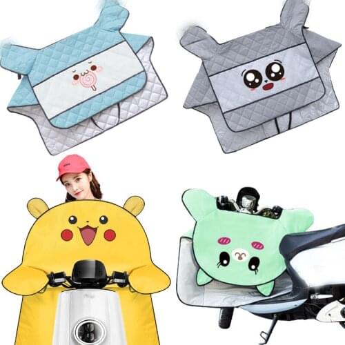 Pokemon Pikachu Anime Motorcycle Windshield Cloth Rain and Sunshade Universal Motorcycle Baffle Windshield Lengthened Waterproof