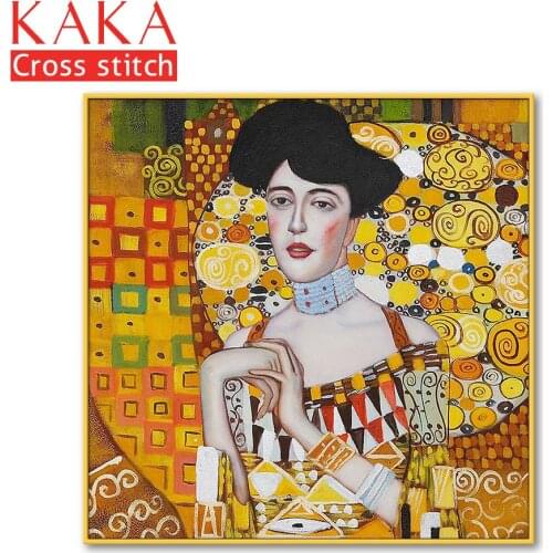 Cross stitch kits,Embroidery needlework sets with printed pattern,11CT-canvas for Home Decor Painting,Portrait Full NCKP077