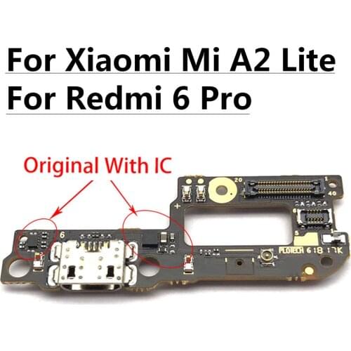 For Xiaomi Mi A2 USB Micro Charger Charging Port Dock Connector Microphone Board Flex Cable For Xiaomi Mi A1 A2 Lite A3