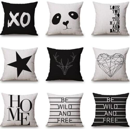 Creative geometric figures Letter Cushion Cover Pillow Case Quilt Cover Pillow Case Car Sofa Quilt Cover