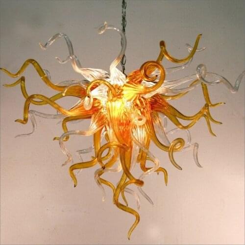 Simple Designed Blown Glass LED Chandelier Hand Blown Glass Chandeliers Contemporary Chandelier
