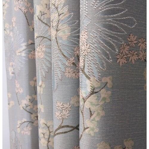 Factory Direct High Precision Jacquard Base Fabric Window Shade Cloth Wholesale Jacquard Printing Living Room Bedroom Curtain