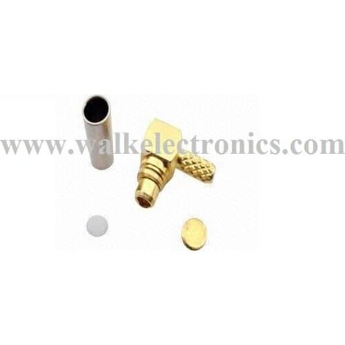 MMCX male right angle, right angle MMCX male, MMCX connctor for rg174, rg316, lmr100 cable, gold plated, 50ohm