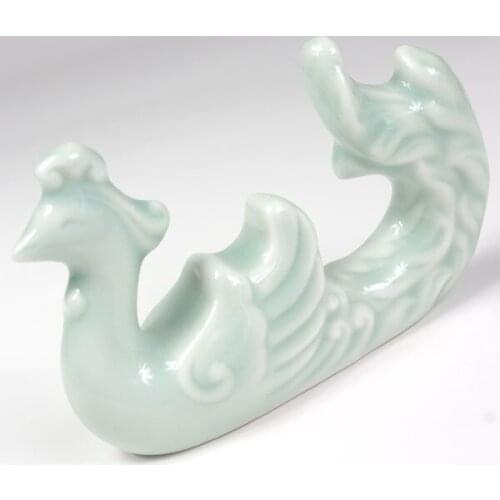 Exquisite Interesting Chinese Modern Porcelain Cute Phoenix Decoration Statue Penholder