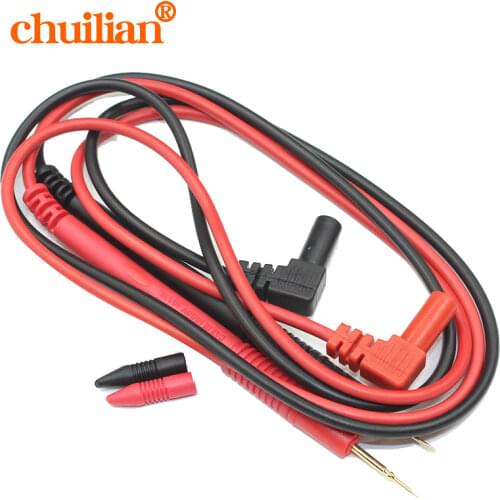 2PCS (1 Red &1 Black) 90cm 1000V 10A Multi Meter lead / Very pointed test probe Digital Multimeter pen Test PEN