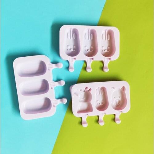 Silicone Self Made Ice Cream Mold Popsicle Ice Cream Popsicle Mold Household Cartoon Ice Model Ice Lattice