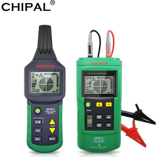Mastech MS6818 LAN Network Cable Tester Phone Telephone Wire Tracker Pipe Locator Detector for Cat5 Cat5E Cat6 Cat6E RJ45 RJ11