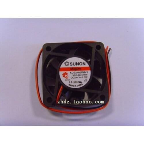 SUNON KDE2405PHV1 MS.A.GN.C1500 Server Cooling Fan DC 24V 1.5W 50x50x15mm 2-wire
