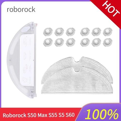 Xiaomi Roborock S50 Max S55 S5 S60 Sweeping Robot Original Parts Water Tank Full Covering Cleaning Cloth Filter Element Parts