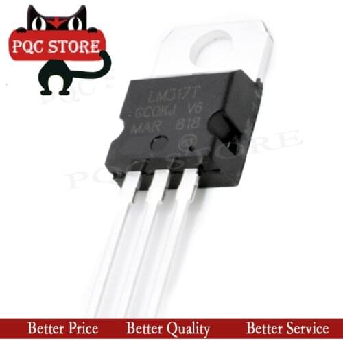 10pcs LM317 LM317T T0-220 adjustable p three-terminal regulator