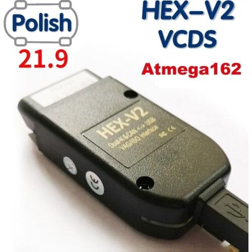 2021 Vcds HEX V2 Interface VAGCOM 20.4.2 VAG COM 20.4.2 FOR VW for AUDI Skoda Seat Vag 20.4.2 Polish ATMEGA162+16V8+FT232RQ