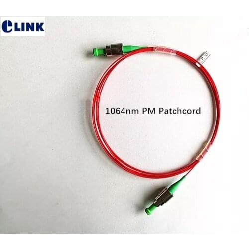 1064nm PM fiber optic patchcord FC/APC 1m 2m 3mtr 0.9mm ftth jumper free shipping optical fibre 1640nm Polarization Maintaining