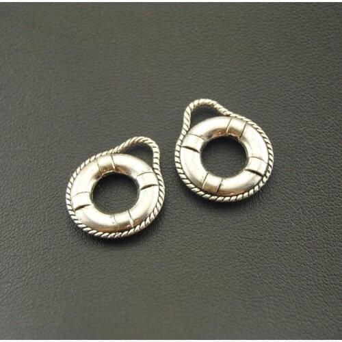 5pcs Silver Color Sea Life Ring Charm Jewelry Making DIY Handmade Craft A1092