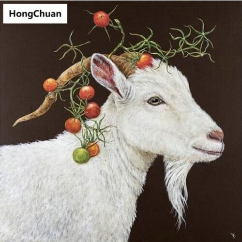 5D DIY square/round diamond painting cross stitch sheep animal needlework home decoration mural mosaic diamond embroidery gift