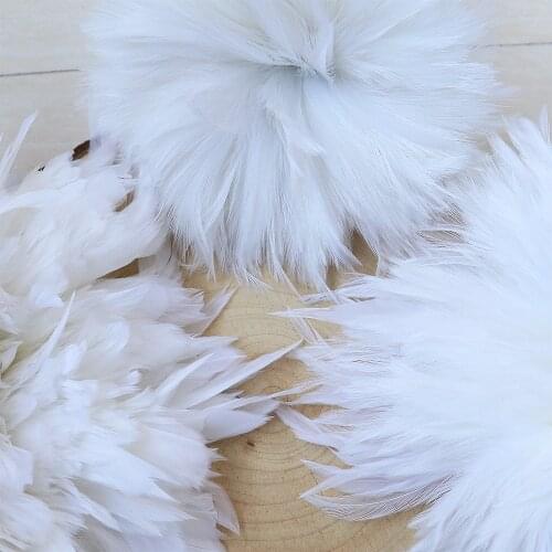 Wholesale 1000PCS White Chicken Feathers Rooster 4-6inch for Crafts DIY Clothing Dress Sewing Decoration Plumes