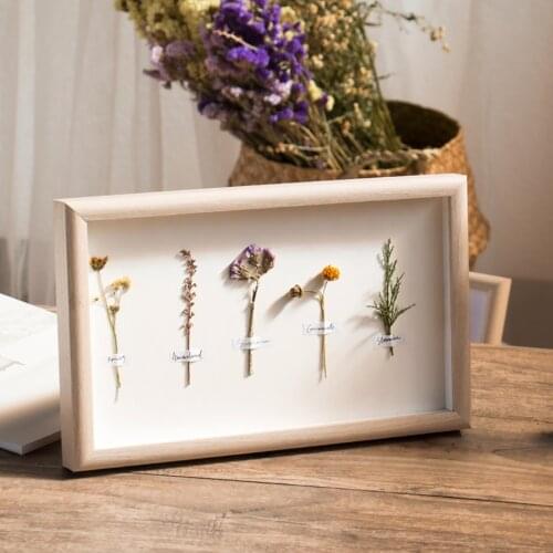 Home Table 3D Wooden Photo Frame Depth 1.5CM,DIY Handmade Craft,Picture/Painting/Arts,Plant Specimen Display,Room Decor