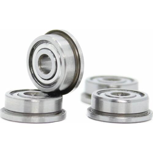 F623ZZ Flange Bearing 3x10x4 mm ABEC-1 ( 10 PCS ) Flanged F623 Z ZZ Ball Bearings