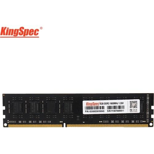KingSpec Ram DDR3 4GB 8GB 1600MHz memoria Desktop Memory 240pin 1.5V New dimm
