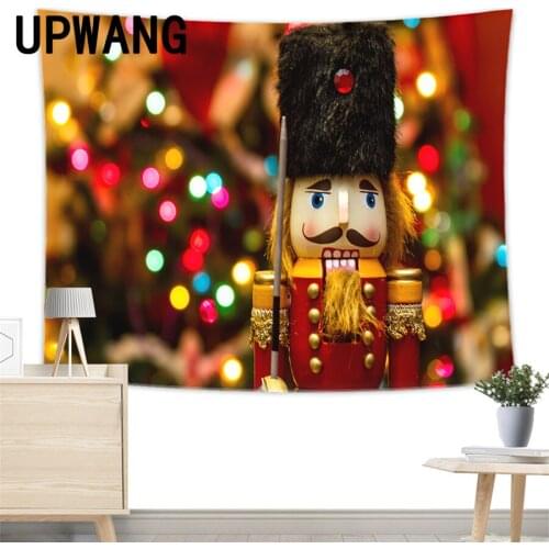 Nutcracker Soldier Tapestry Wall Hanging Sandy Beach Picnic Rug Camping Tent Sleeping Pad Home Decor Bedspread Sheet Wall Cloth