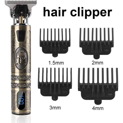 2021 Electric Hair Clipper Hair Trimmer For Men USB Rechargeable Barber Shaver Trimmer Beard 0mm Hair Cutting Machine For Men
