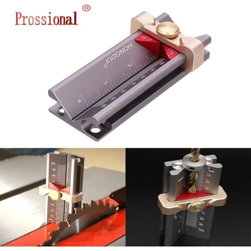 New Multi-functional Woodworking Tools Height Gauge Limit Ring Installation Aid Drill Angle Measurer High Precision Rule