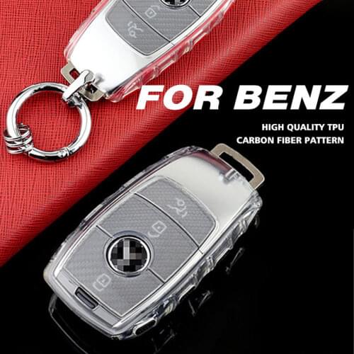 Soft TPU Car Key Case Cover For Mercedes Benz A C E S G GLS Class E200 E260 E300 E320 W213 W222 W205 W177 G63 X167 E63 S450