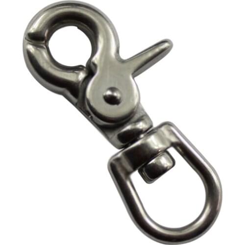 Stainless Landyard Trigger Swivel Snap Hook 1/2"*65mm Stainless Steel SS304/316 Lobster Claw Clasp Bag Snap Hooks