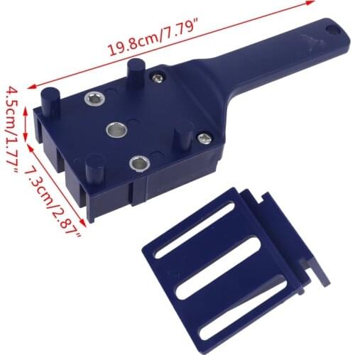 New Handheld Woodworking Doweling Jig Drill Guide Wood Dowel Drilling Hole Saw Template Wood Drilling Dowelling Accessories