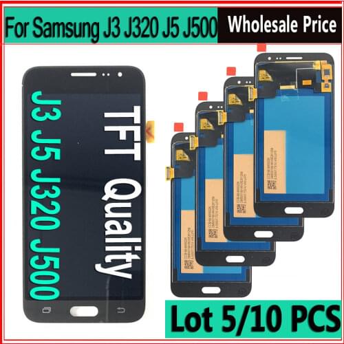10 piece/lot LCD J500 J320 For Samsung Galaxy J5 2015 J500 Display Touch Screen Digitizer Assembly For Samsung J3 2016 J320 LCD