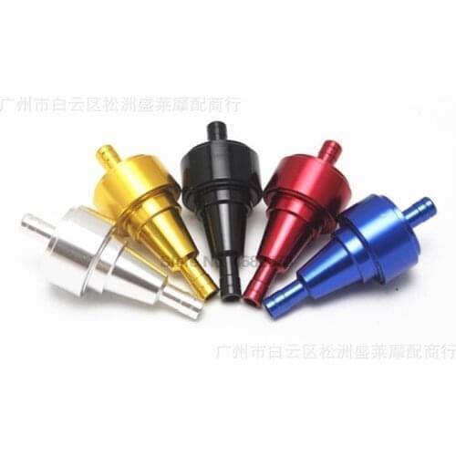 By DHL/Fedex 100pcs Universal 6mm Petrol Gas Fuel Filter Cleaner for Motorcycle Pit Dirt Bike ATV Oil Filters 5 Color