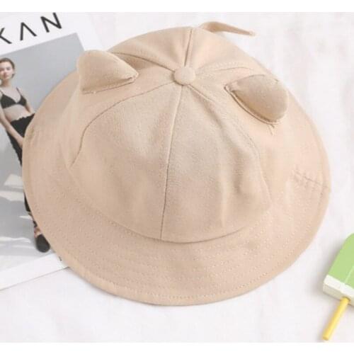 Cartoon Cat Bucket Hat Cap Spring Summer Cotton Dome Sun Hat Outdoor Sports Fishing Cap Family Size Fishermen Sun Hat Bob Sunhat