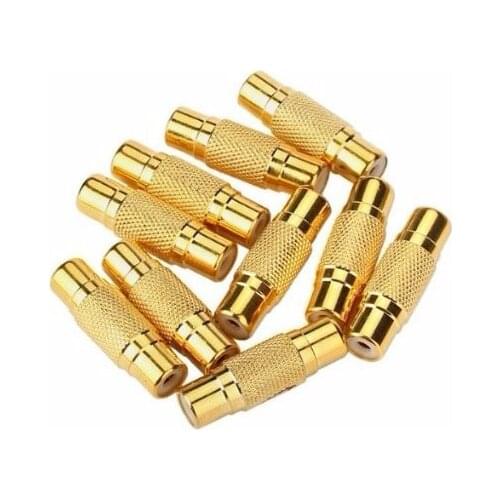 5 PCS Gold RCA AV Audio Video Female to Female Coupler adapter connector Extension