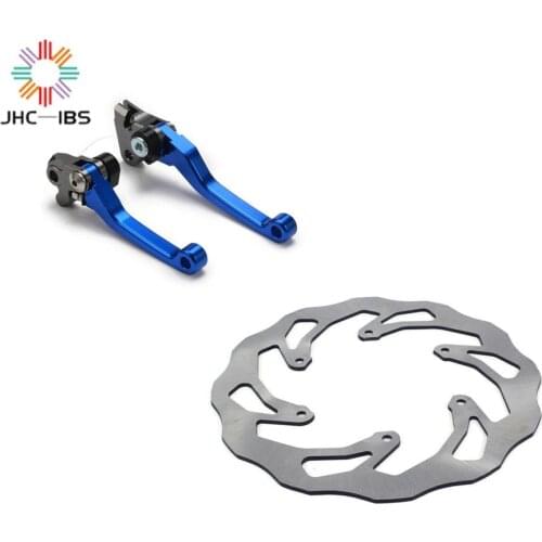 Motorcycle CNC Pivot Brake Clutch Levers and Steel Front Brake Disc Rotor For Yamaha YZ125 YZ250 YZ250F YZ450F 2008 2009