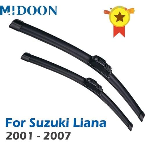 MIDOON Wiper Front Wiper Blades For Suzuki Liana 2001 - 2007 Windshield Windscreen Front Window 22"+19"
