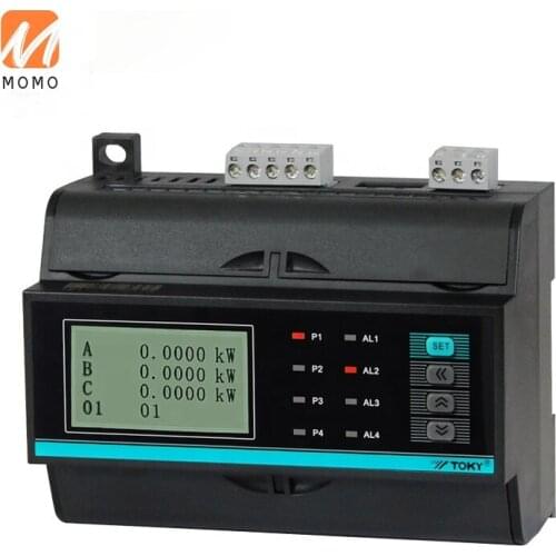 Smart multifunction 3 phase electric meter digital LCD Display energy meter with multi channels