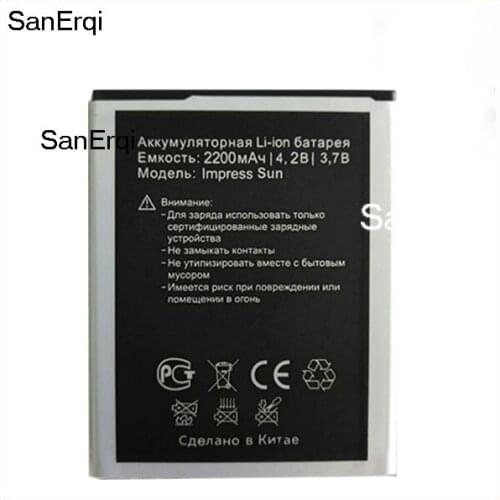 10pcs 2200mAh Impress Sun battery Replacement For VERTEX Impress Sun Cell Phone Battery