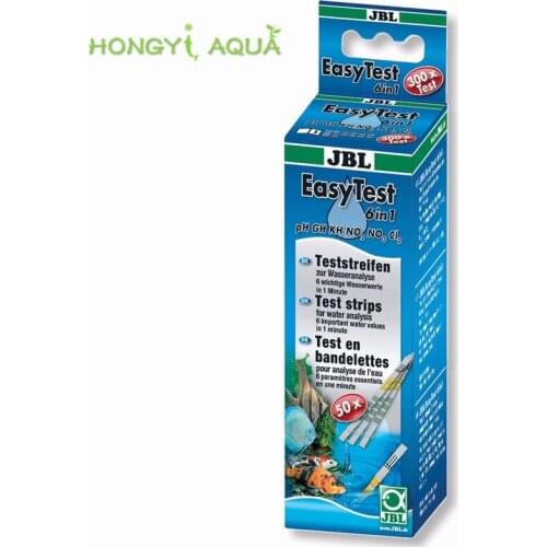 1 bottle six-in-one test strip JBL easy test strips for aquarium fish tank test stick 50 support PH GH KH NO2 NO3 Cl2 test water
