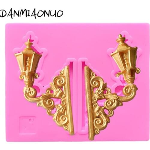 Food Grade Street lights Silicone Muffin Lace Fondant Mold Jelly Pudding Cake Baking Mold Silicone Cake Decorating Molds A317891