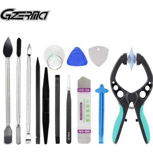 GZERMA 13 in 1 Cell Phone Suction Cup Pliers LCD Screen Opening Tools For iPhone Laptop Tablet Phone Repair Tools Prying Tools